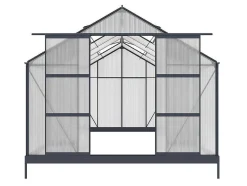 EXPERTLAND Tuinkas-Tuinserre Van Polycarbonaat In 13M Kalida - Antraciet