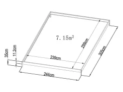 EXPERTLAND Tuinkas-Tuinserre Van Polycarbonaat 7.5 M Greenea Ii - Antraciet