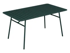 MYLIA Tuinset-Tuintafel L160 Cm In Metaal - Dennengroen - Mirmande Van