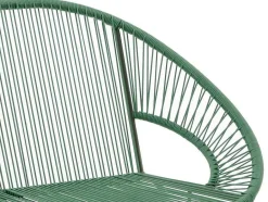 MYLIA Loungeset-Tuinzithoek Van Gevlochten Harsdraden: Twee Fauteuils, Een Bank En Een Tafel - Kaki - Alios Iii Van