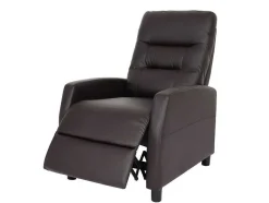 Vente-unique Fauteuil Kunstleer-Tv-Fauteuil Mcw-K52, Bruin