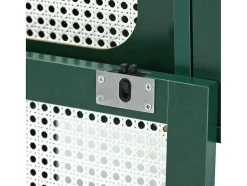 ModernLuxe Tv-Meubel-Tv-Meubel 160 Cm - 2 Rotan Schuifdeuren En 2 Lades - Groen