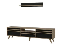 EPIKASA Tv-Meubel-Tv-Meubel Hira - Zwart - 180X35X48 Cm -