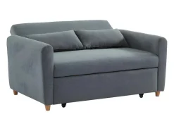 Vente-unique Scandinavisch-Tweezits Bedbank Van Stof Ayla - Grijs