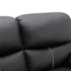 Vente-unique Aanbiedingen: Zitbank & Fauteuil-Tweezits Relaxbank Canby - Kunstleer - Zwart