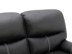 Vente-unique Aanbiedingen: Zitbank & Fauteuil-Tweezits Relaxbank Canby - Kunstleer - Zwart