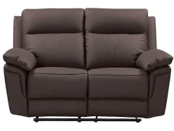 Vente-unique Relaxbanken Met Manuele Relaxfunctie-Tweezits Relaxbank Van Buffelleer Pakita - Bruin