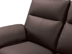 Vente-unique Relaxbanken Met Manuele Relaxfunctie-Tweezits Relaxbank Van Buffelleer Pakita - Bruin