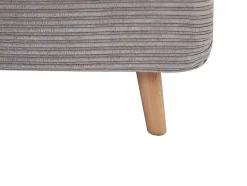 Vente-unique Scandinavisch-Tweezits Slaapbank Van Fluweel Ribstof Palula - Lichtgrijs