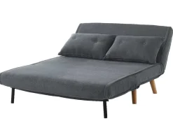 Vente-unique Scandinavisch-Tweezits Slaapbank Van Stof Valerio - Grijs