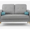 Vente-unique Scandinavisch-Tweezitsbank Tatum Van Stof - Grijs