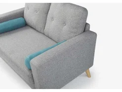 Vente-unique Scandinavisch-Tweezitsbank Tatum Van Stof - Grijs
