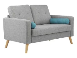 Vente-unique Scandinavisch-Tweezitsbank Tatum Van Stof - Grijs