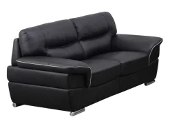 LINEA SOFA Tweezitsbank-Tweezitsbank Van Leer Thibault - Zwart