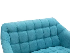 Vente-unique Scandinavisch-Tweezitsbank Van Stof Caserta - Blauw