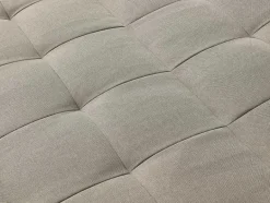 Vente-unique Chaise Longue-Uitklapbare Chaise Longue Van Taupegrijze Stof Esteban