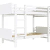 Vente-unique Kinderbed Stapelbed-Uitneembaar Stapelbed 2 X 90 X 190 Cm Met Ladder - Massief Hout - Wit