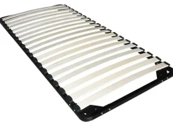 Vente-unique Bed Met Slaaplade-Uitschuifbaar Bed 90 X 200 En 90 X 190 Cm - Met Bureau - Kleur: Naturel En Antraciet + Matras + Bedbodem - Vouani