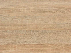 Vente-unique Eettafel-Uitschuifbare Eettafel 6 Tot 10 Plaatsen Van Mdf En Hevea - Naturel En Zwart - Catonav