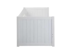 Vente-unique Bed Met Slaaplade-Uitschuifbed Met Opbergruimte - 90 X 190 Of 174 X 190 Cm - Wit - Alfiero