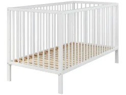 Vente-unique Babymeubel-Universal Kinderbed Wit Mat.