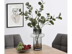 OZAIA Decoratieobject Voor Binnen-Vaas Van Getint Glas - D20,5 X H30 Cm - Glas - Gerookt Grijs - Valoit