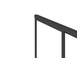 Shower & Design Douchewand-Vast Douchescherm Met Schuifdeur Met Industriele Stijl - Mat Zwart - 120 X 80 X 195 Cm - Toroni
