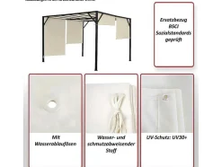 Vente-unique Prieel, Pergola, Gazebo En Kiosk-Vervangen Overkapping Voor Pergola Beja, Groen
