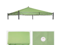 Vente-unique Prieel, Pergola, Gazebo En Kiosk-Vervangende Dakbedekking Voor Pergola Calpe Iii, Groen