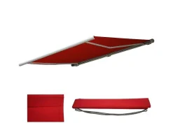 Vente-unique Buitenzonwering-Vervangingshoes Voor Luifel H123, Polyester Bordeaux-Rood