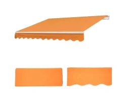 Vente-unique Buitenzonwering-Vervangingshoes Voor Luifel H791, Polyester Terracotta