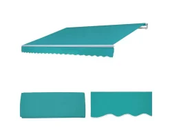 Vente-unique Buitenzonwering-Vervangingshoes Voor Luifel H792, Polyester Turquoise