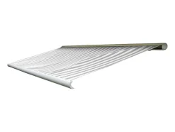 Vente-unique Buitenzonwering-Vervangingshoes Voor Luifel H124, Acryl Grijs-Wit