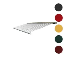 Vente-unique Buitenzonwering-Vervangingshoes Voor Luifel H124, Acryl Grijs-Wit