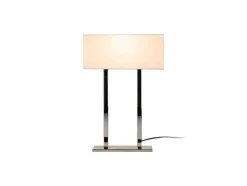 EPIKASA Lamp-Vicenza Tafellamp, Chroom, Wit, 35 X 15 X 52 Cm,