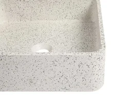Shower & Design Wastafel-Vierkante Wastafel Om Te Plaatsen Van Terrazzo - L39 X B39 Cm - Stochi