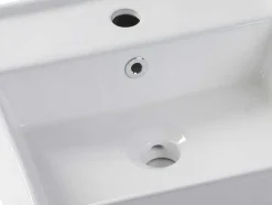 Shower & Design Wastafel-Vierkante Witte Keramische Wastafel - Verini
