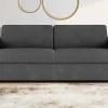 Vente-unique 2En 3-Zitsbank-Vierzits Express Bedbank Van Stof Calife - Grijs - Slaap Afmeting 160 Cm - Matras 22 Cm