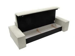 Vente-unique Zitbank-Vierzits Slaapbank Amelia Van Pascal Morabito - Ribfluweel - Beige