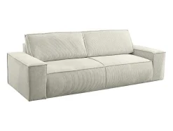 Vente-unique Zitbank-Vierzits Slaapbank Amelia Van Pascal Morabito - Ribfluweel - Beige