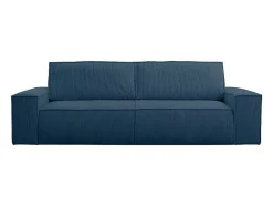 Vente-unique Vierzitsbank-Vierzits Slaapbank Amelia Van Pascal Morabito - Ribfluweel - Blauw