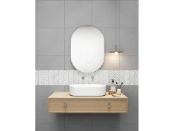 BRICOSOL Mozaiek-Vloer- En Wandmozaiek In Creme Marmer - Set Van 1M - Mandros