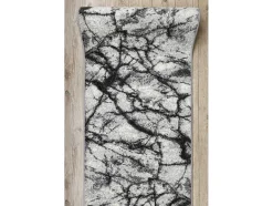 RugsX Gangtapijt-Vloerbekleding Bcf Morad Marmur Marmer Grijs 80 Cm 80X360 Cm