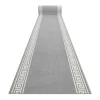 RugsX Klein Tapijt-Vloerbekleding Bcf Morad Grek Grieks Grijs 60 Cm 60X120 Cm