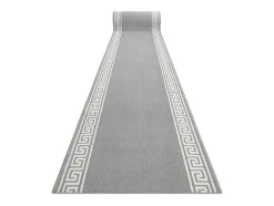 RugsX Klein Tapijt-Vloerbekleding Bcf Morad Grek Grieks Grijs 60 Cm 60X120 Cm