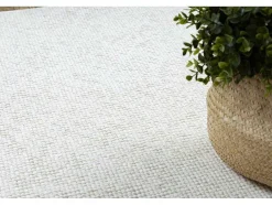 RugsX Tapijt Rond-Vloerkleed Casablanca Plus Rond Creme Eenkleurig, Lus Cercle 80 Cm