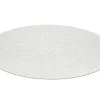 RugsX Tapijt Rond-Vloerkleed Casablanca Plus Rond Creme Eenkleurig, Lus Cercle 150 Cm