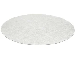 RugsX Tapijt Rond-Vloerkleed Casablanca Plus Rond Creme Eenkleurig, Lus Cercle 150 Cm