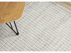 RugsX Klein Tapijt-Vloerkleed Nano Eo78C Melange, Lus, Platgeweven Grijs / Wit 140X190 Cm