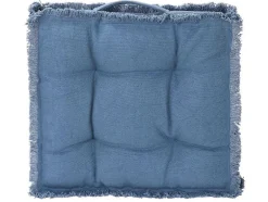 OZAIA Aanbiedingen: Woonaccessoires-Vloerkussen Van Katoen - 45 X 45 Cm - Blauw - Honduras